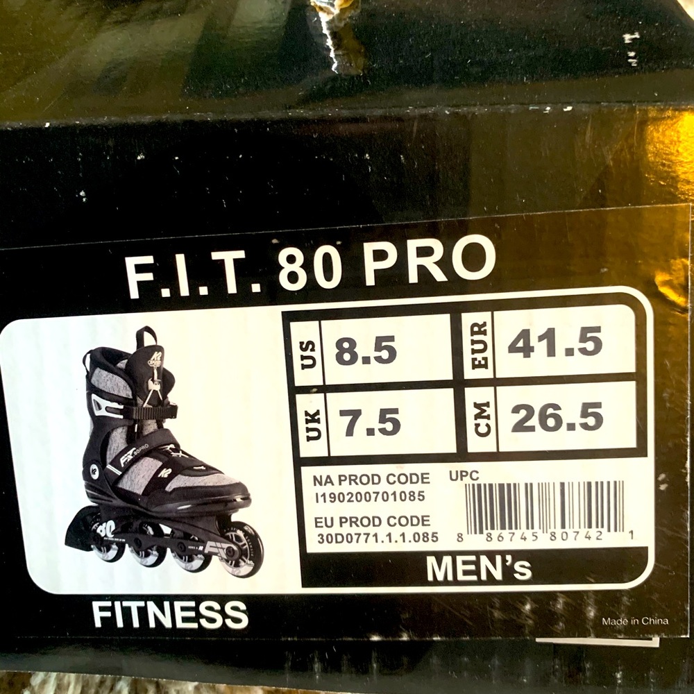 K2 in-line skates like new worn once!